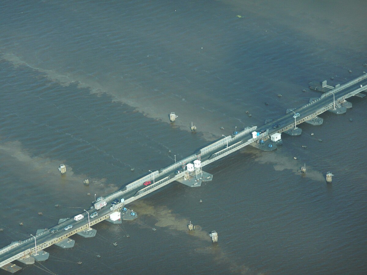 Demerara Harbour Bridge floating bridge Guyana