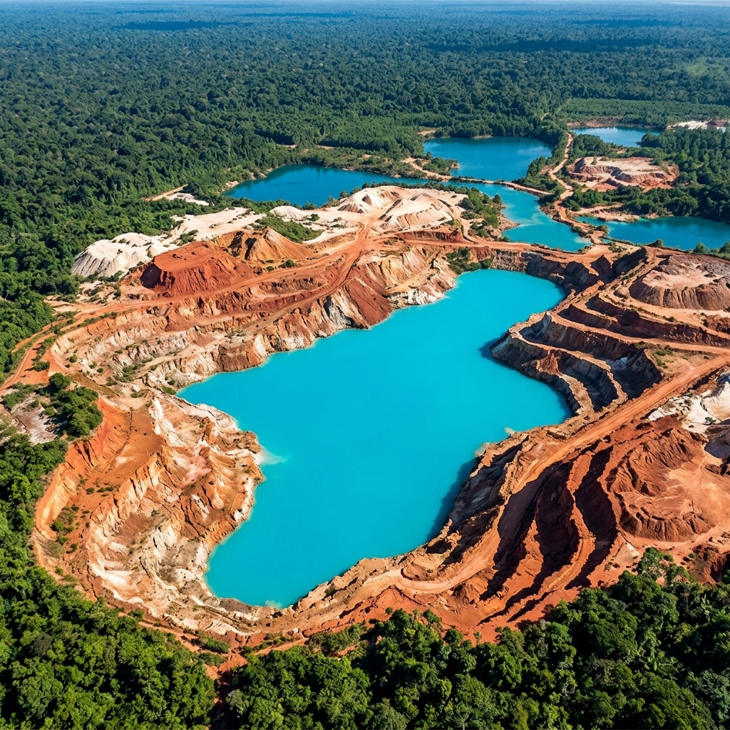 Linden Blue Lake — former bauxite mine in Region 10 Guyana
