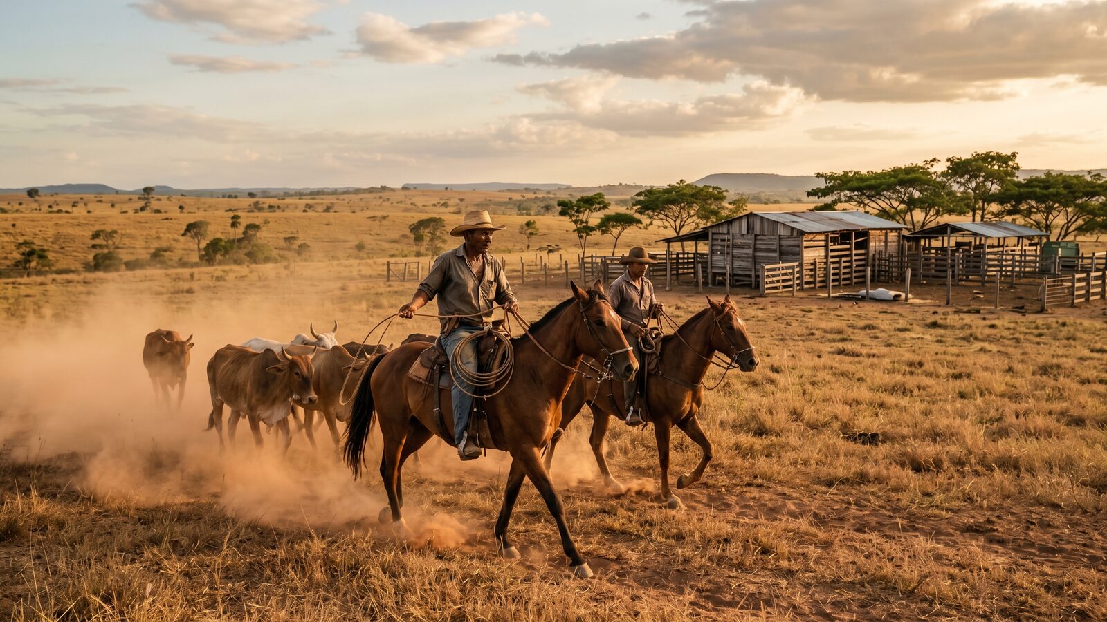 Rupununi savannah rodeo with vaqueiro cowboys, Guyana